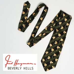 Vintage Fred Hayman Floral Silk Tie